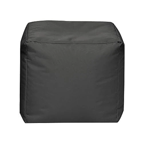 Svart fyrkantig Bean Bag Sofföverdrag