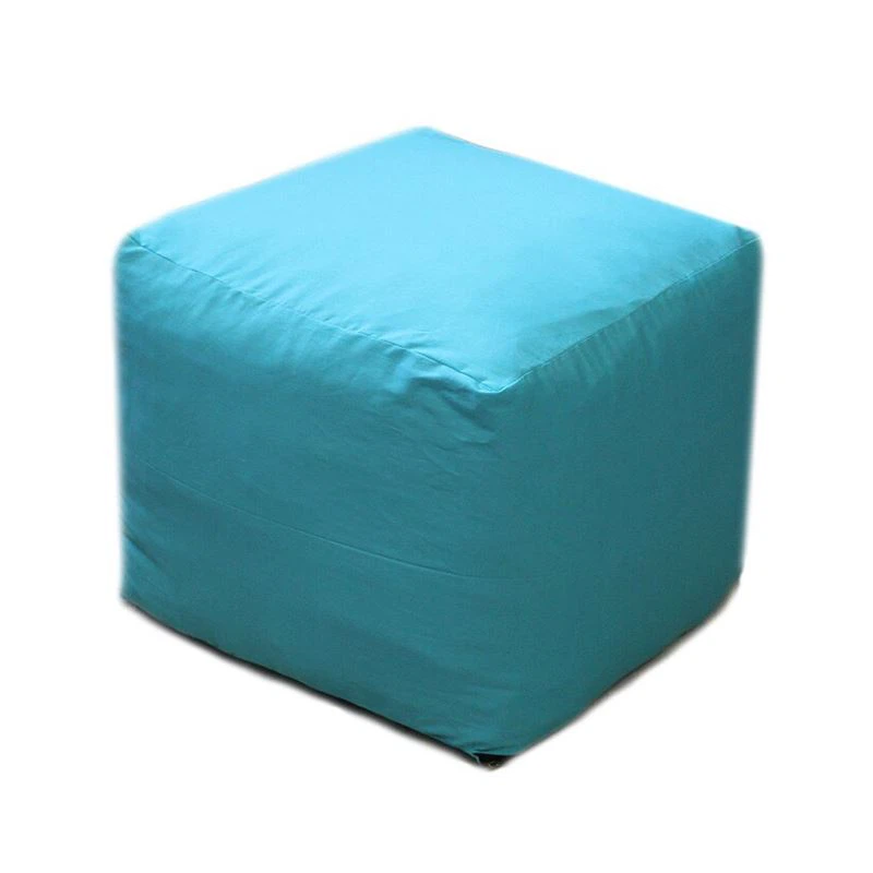 Blå fyrkantig Bean Bag Sofföverdrag