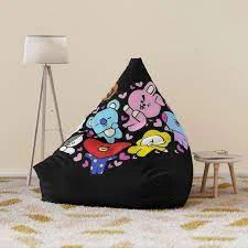 Tecknad Bean Bag Stolskydd