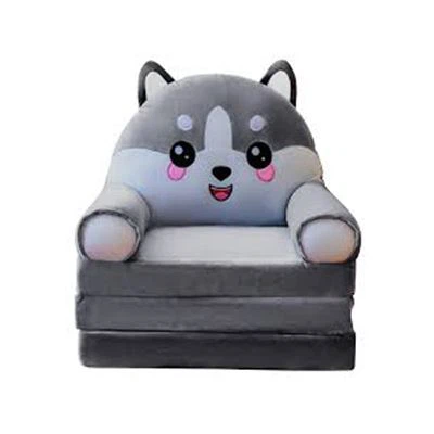 Tecknad hopfällbar bean bag stol täcka