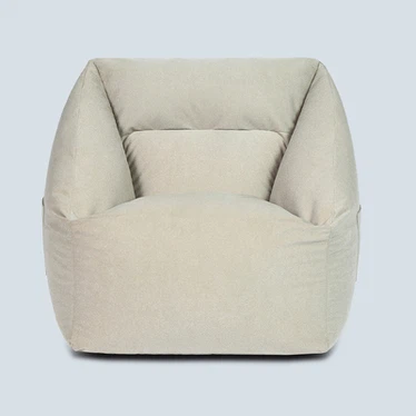 Fur Bean Bag Soffstolsöverdrag