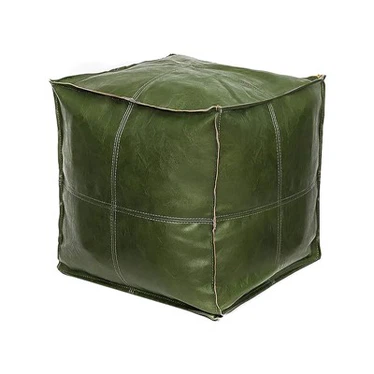 Grön fyrkantig Bean Bag Stolsöverdrag